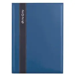 A5 Satin Diary - 2026 Blue Front